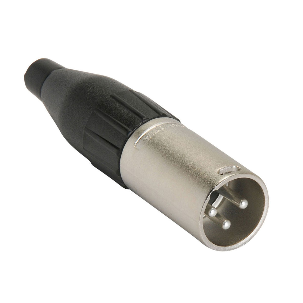 Amphenol AC3MM Male XLR 3 Inline, Machined contacts, Nickel finish