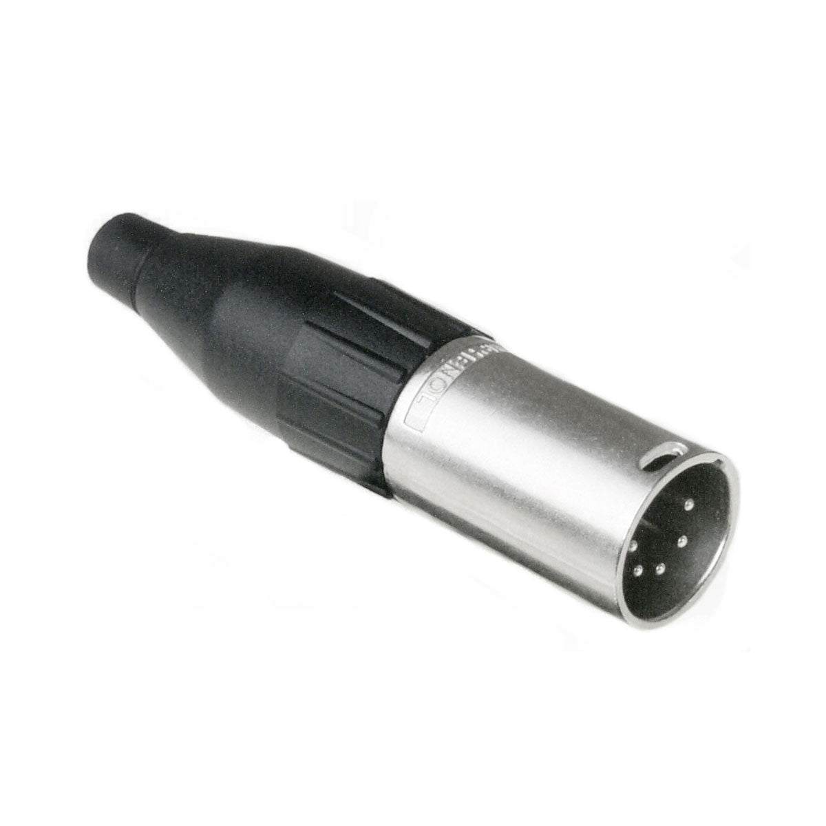 Amphenol AC5M Male XLR 5 Inline, Machined contacts, Nickel finish