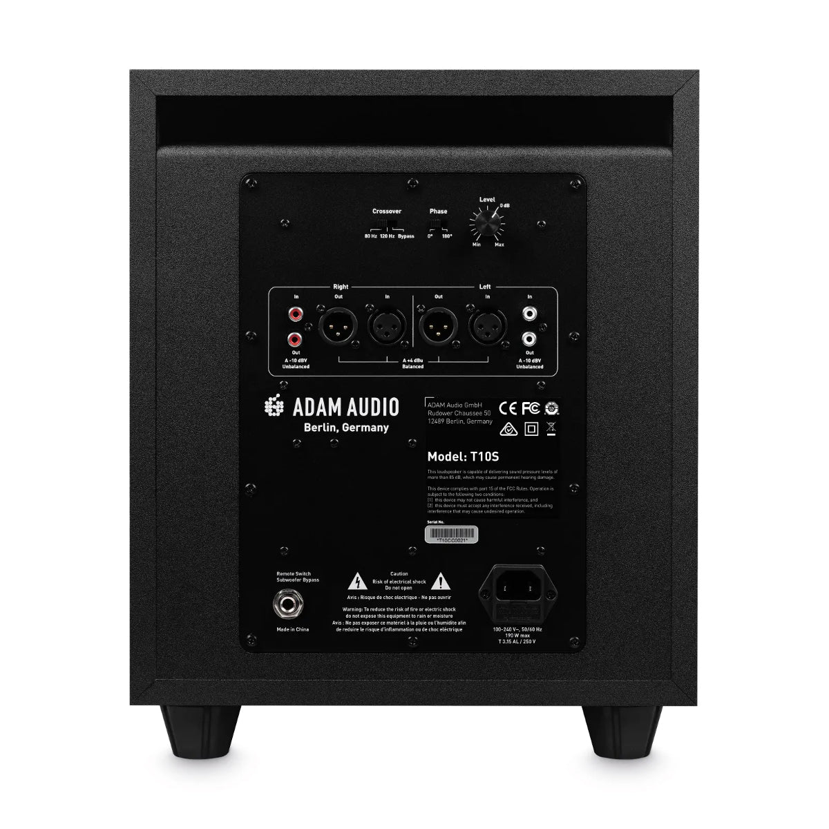 Adam Audio T Series 10" Powered Studio Subwoofer
