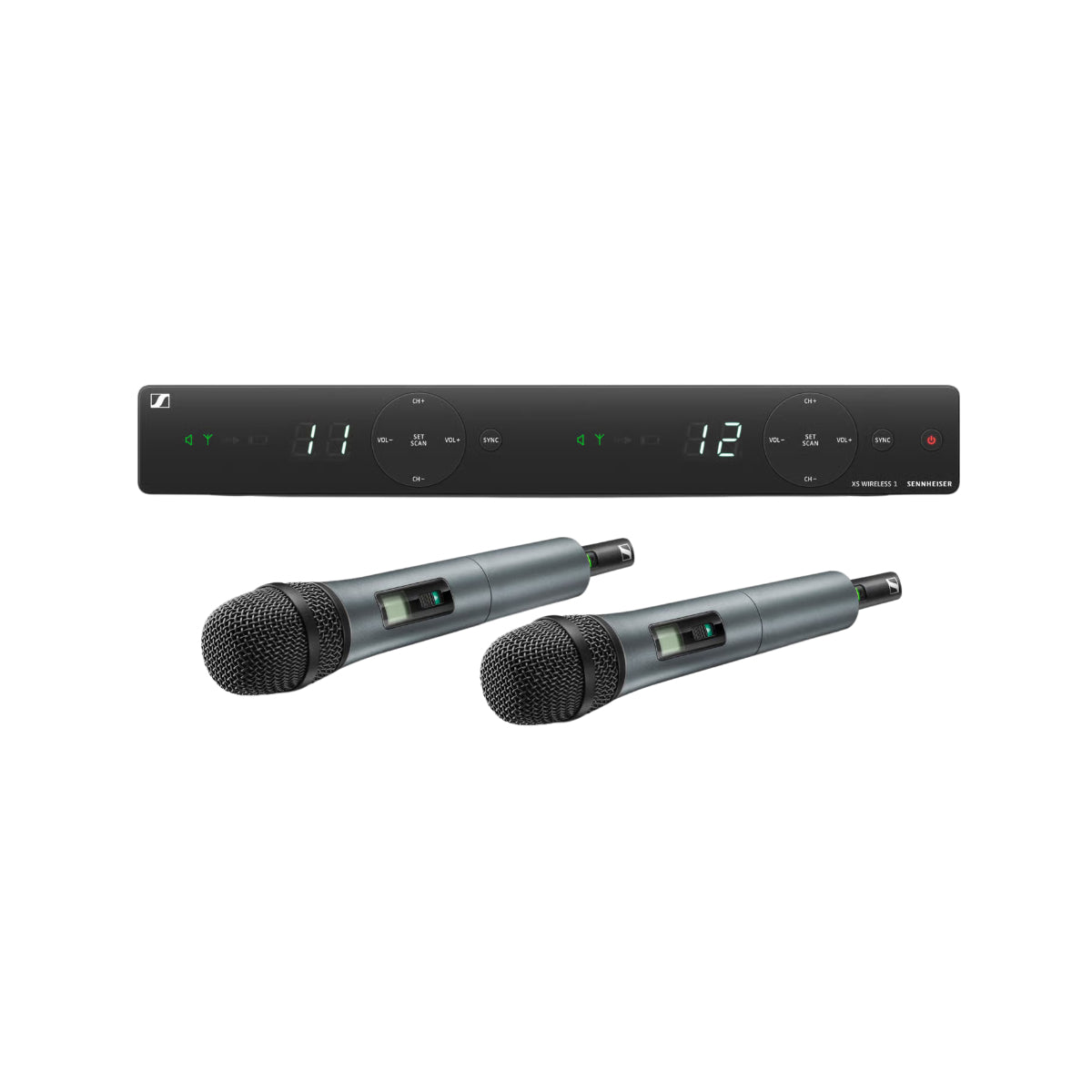 Sennheiser XSW 1-835 DUAL-B Dual Vocal Set, E 835 Dynamic Capsule, 614-638MHz