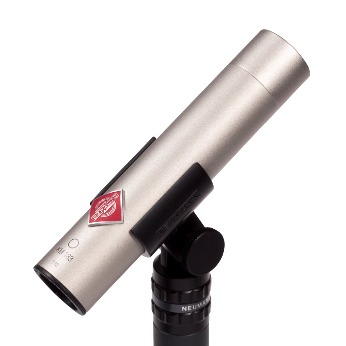 Neumann KM 183 NI Miniature Microphone System, Nickel, Omni, WNS 100 Windscreen, SG 21 Swivel Mount
