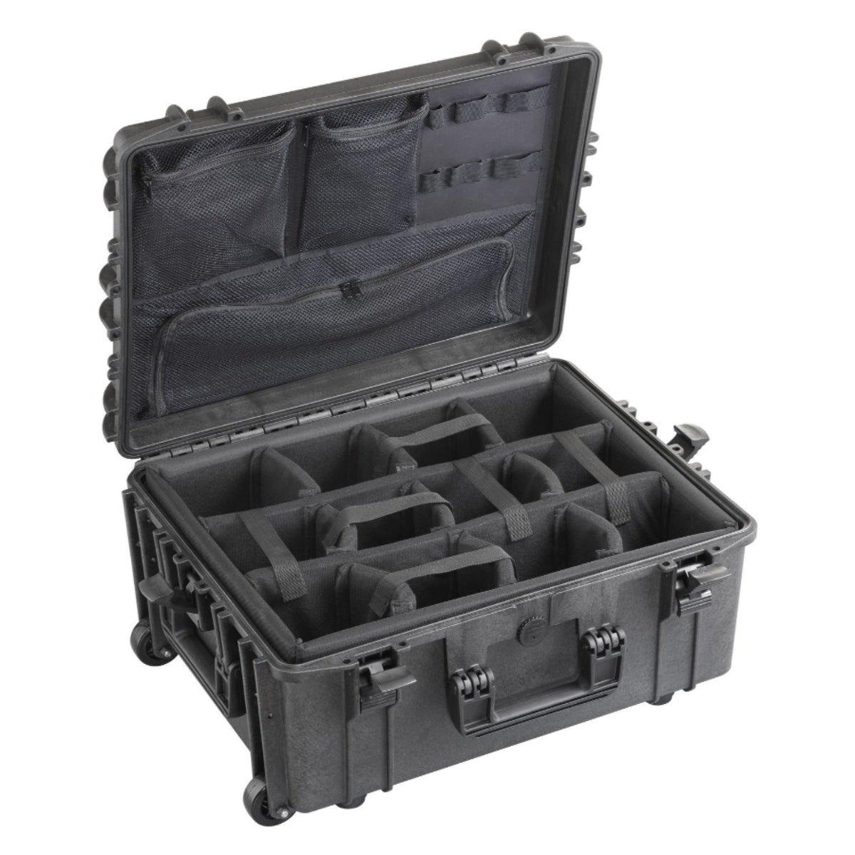 SP PRO 540H245CAMORGTR Black Trolley Case, Padded Dividers + Lid Organizer, ID: L538xW405xH245mm