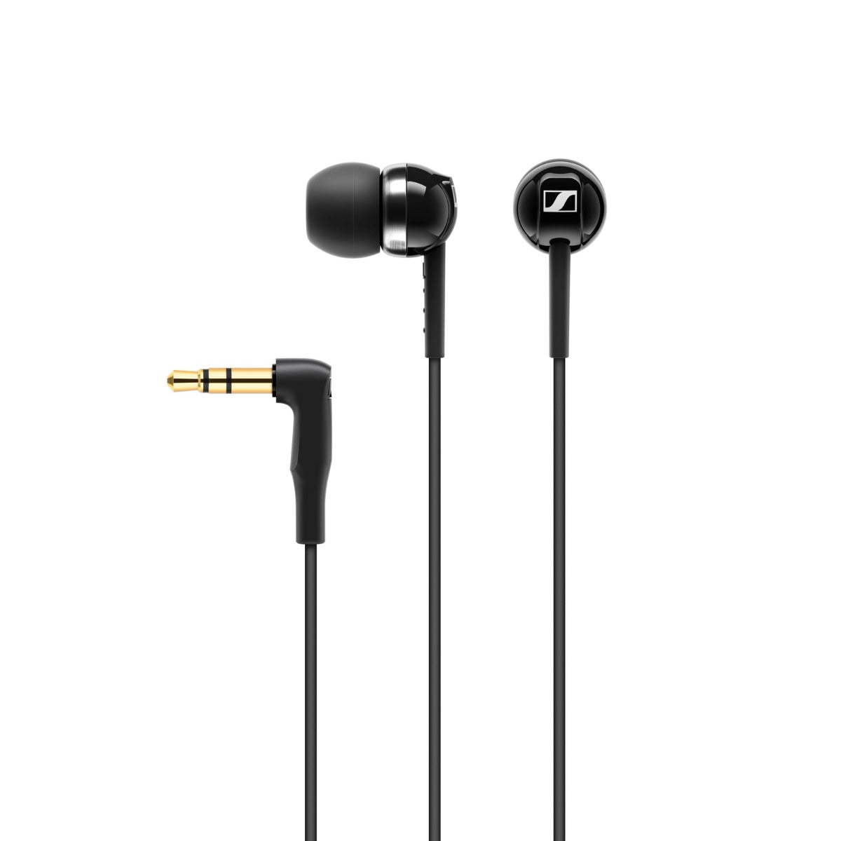 Sennheiser CX 100 Black, Stereo Earphones, 1.2m Cable, 3.5mm Angled Jack Plug