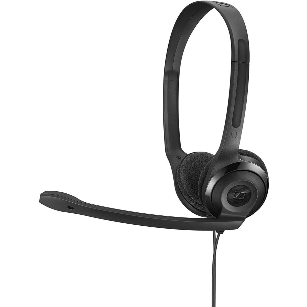 Sennheiser PC CHAT Stereo Headset, Supra-aural, Black, 2m, Noise Can
