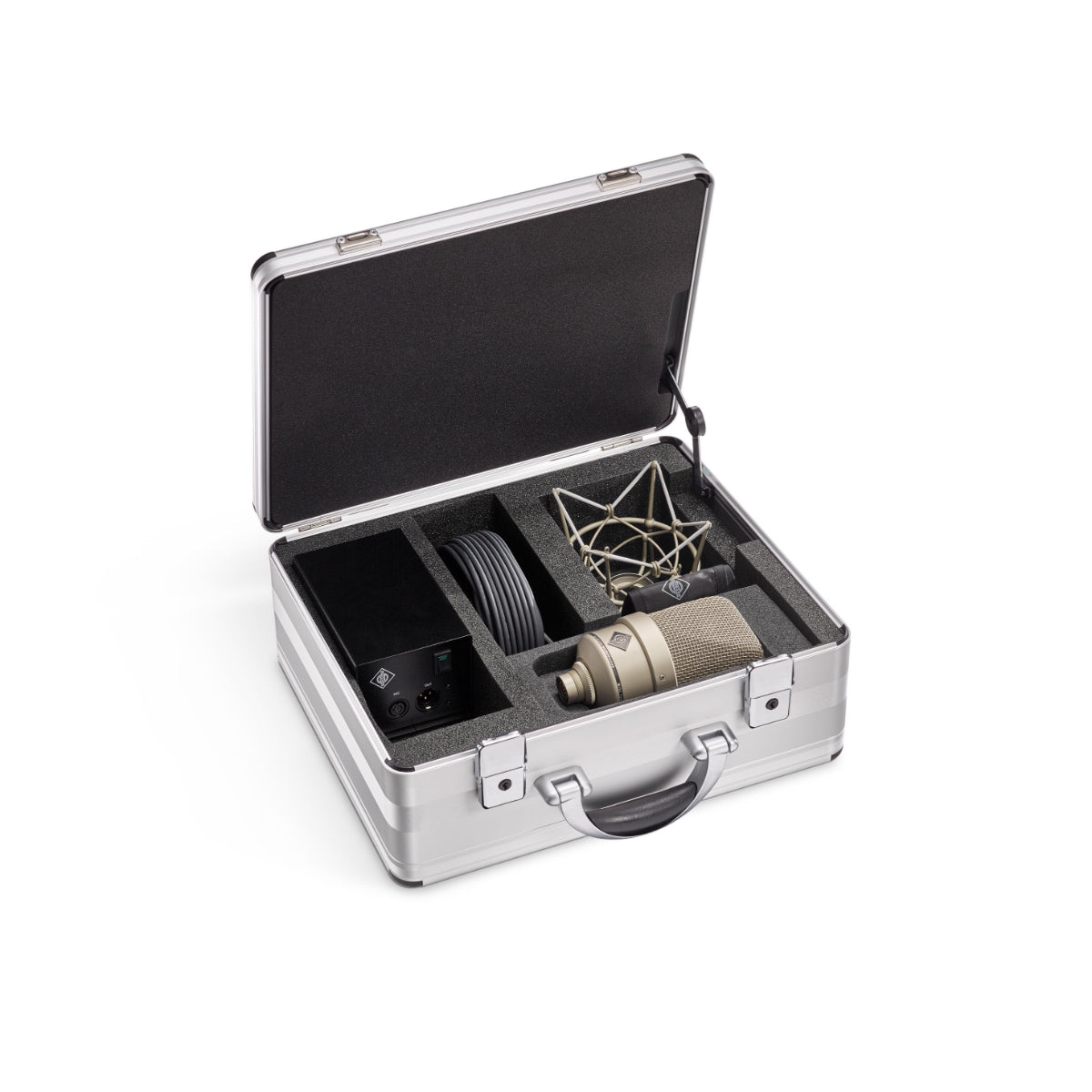 Neumann M 150 Tube Set EU Vacuum Tube Microphone, Titanium Capsule, EA170, KT8 Cable, Aluminium Case