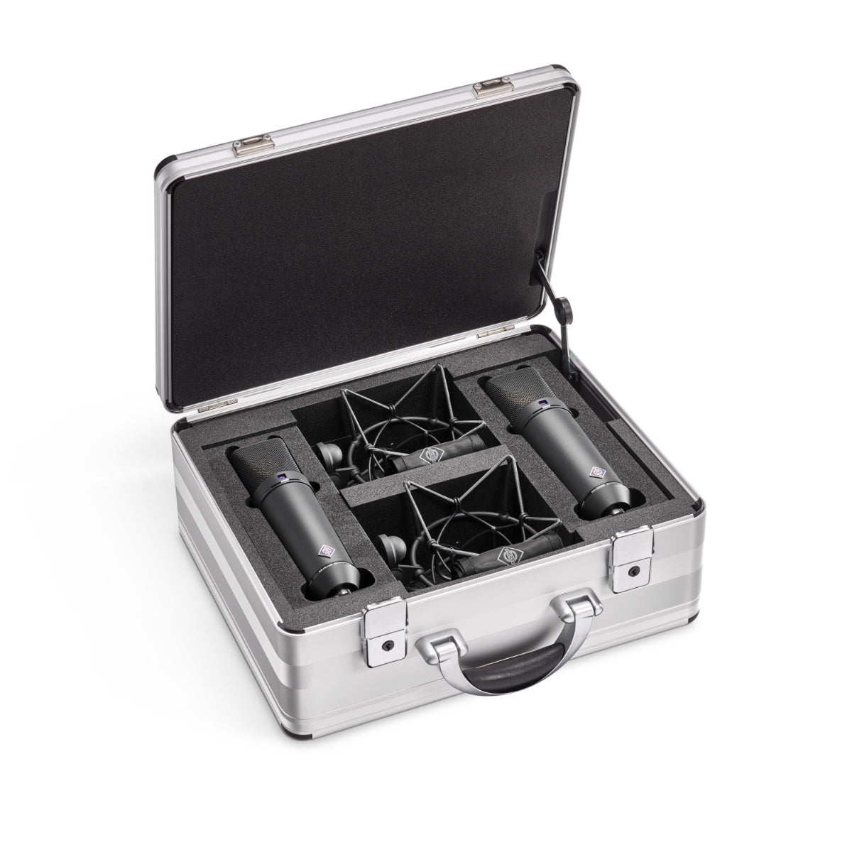 Neumann U 87 Ai-MT Stereo Set Black Large Diaphragm Microphone Set, Omni, Cardioid, Figure-8