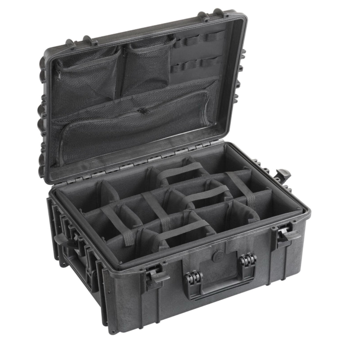 SP PRO 540H245CAMORG Black Carry Case, Padded Dividers + Lid Organizer, ID: L538xW405xH245mm