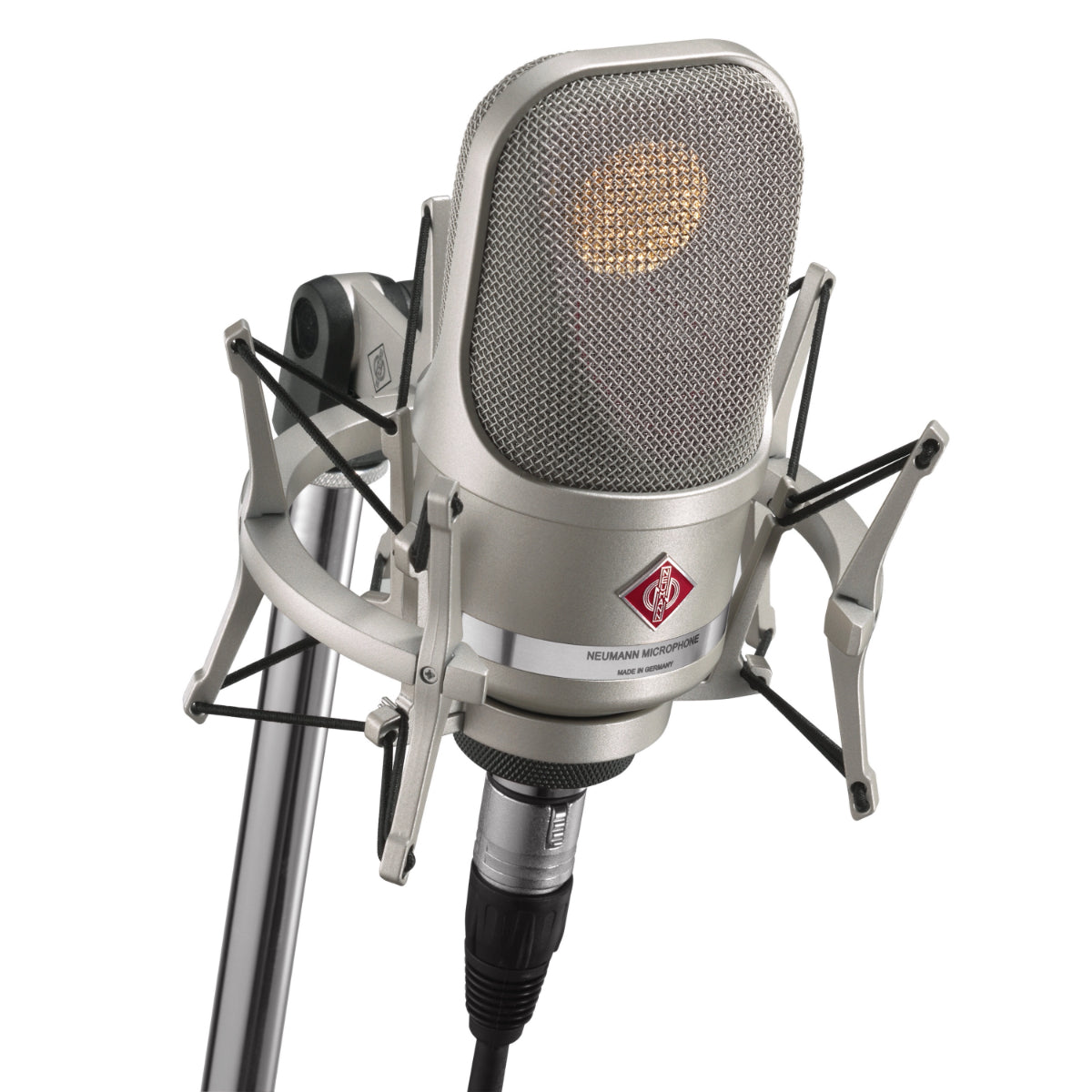 Neumann TLM 107 Studio Set Large Diaphragm Microphone, Multipattern, EA 4 Elastic Suspension -carton