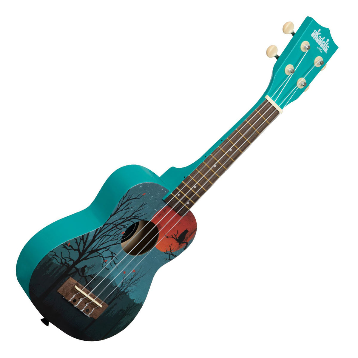 Kala UKMOONRISE Ukadelic Soprano Wood Ukulele - Moonrise