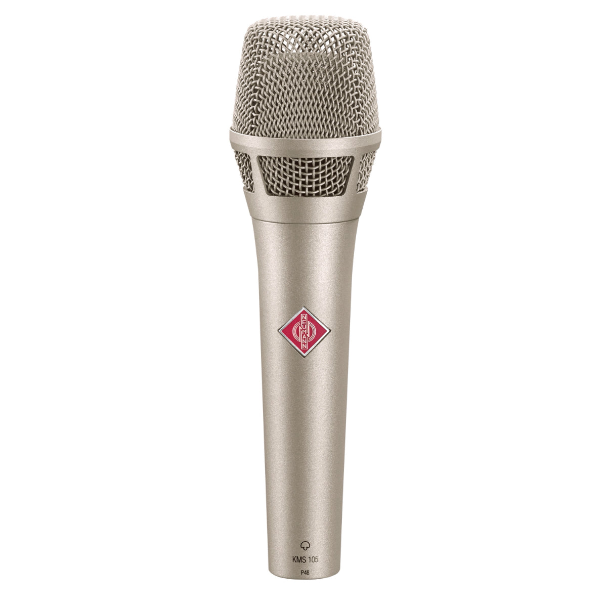 Neumann KMS 105 Vocalist Microphone, Super Cardioid, Nickel, Condenser Mic Capsule