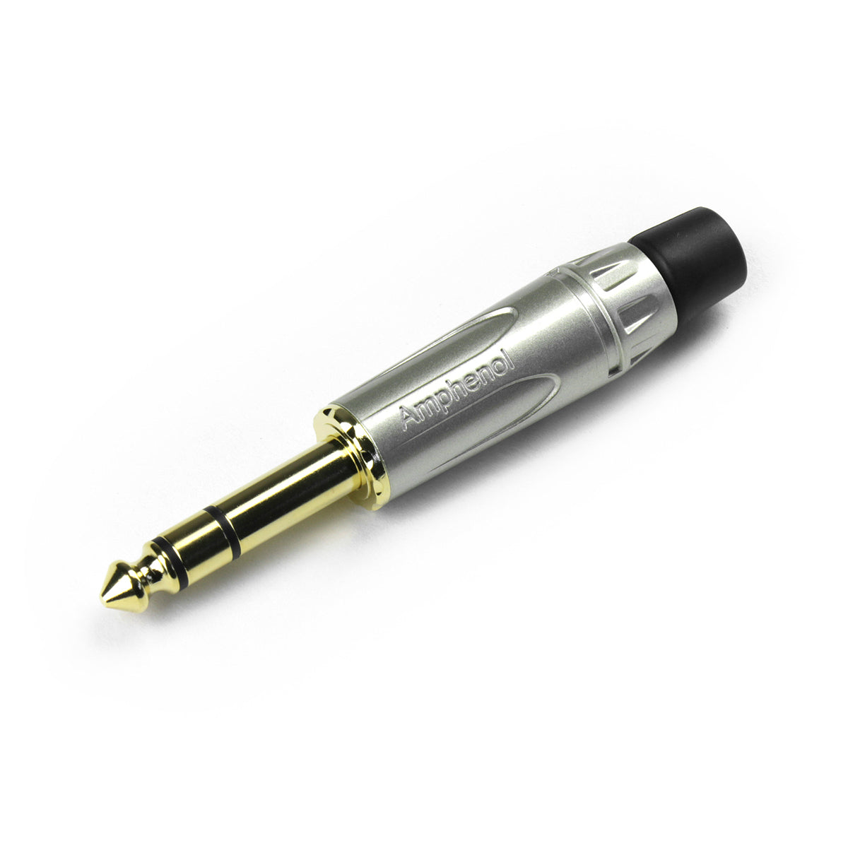 Amphenol M-SERIES II Stereo Jack Plug Diecast Shell Sil