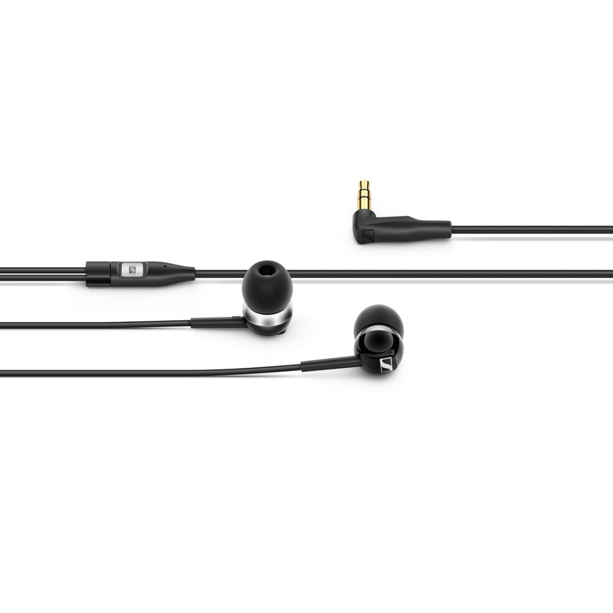 Sennheiser CX 100 Black, Stereo Earphones, 1.2m Cable, 3.5mm Angled Jack Plug