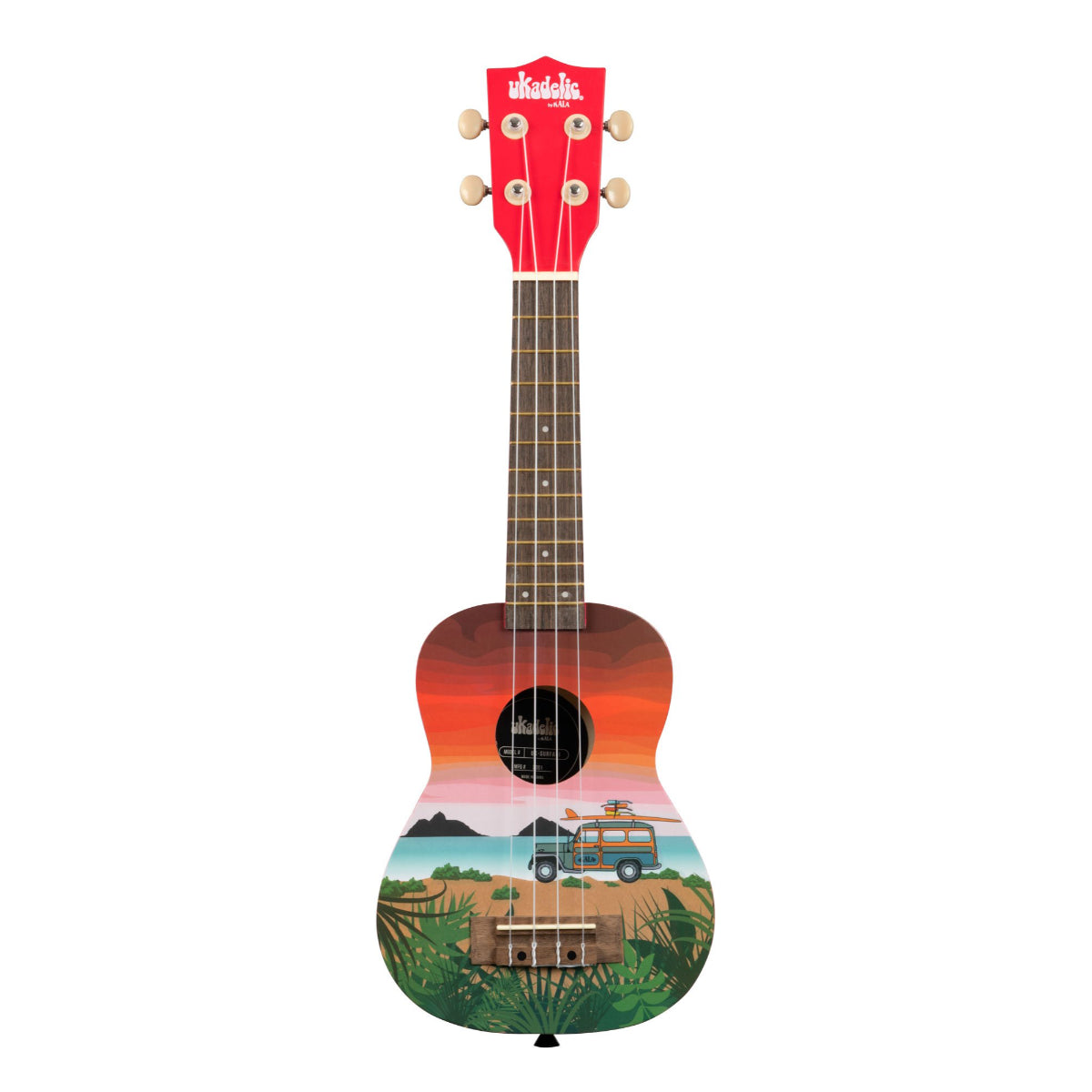 Kala UKSURFARI Ukadelic Soprano Wood Ukulele - Surfari