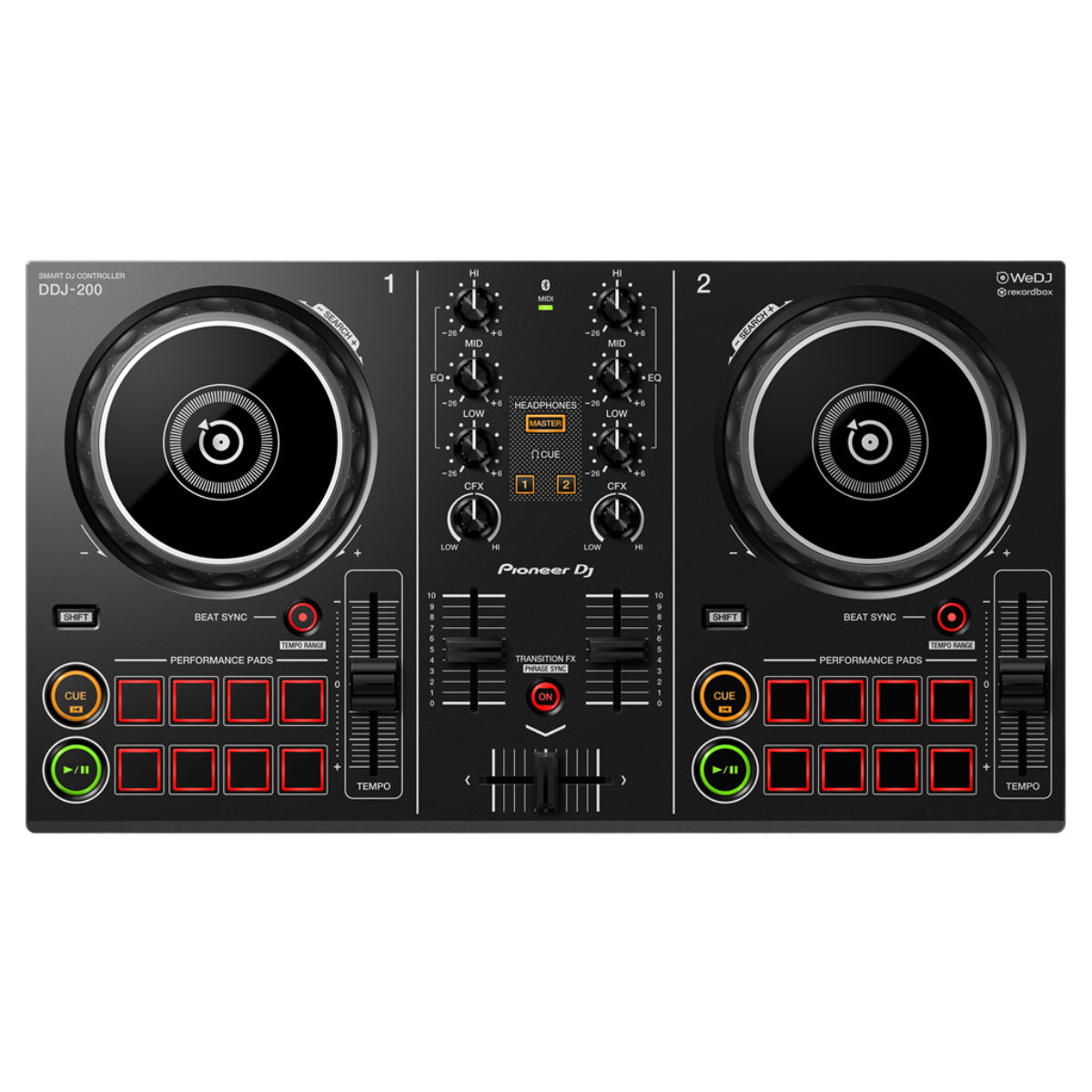 Pioneer DDJ-200 2-channel Smart DJ controller