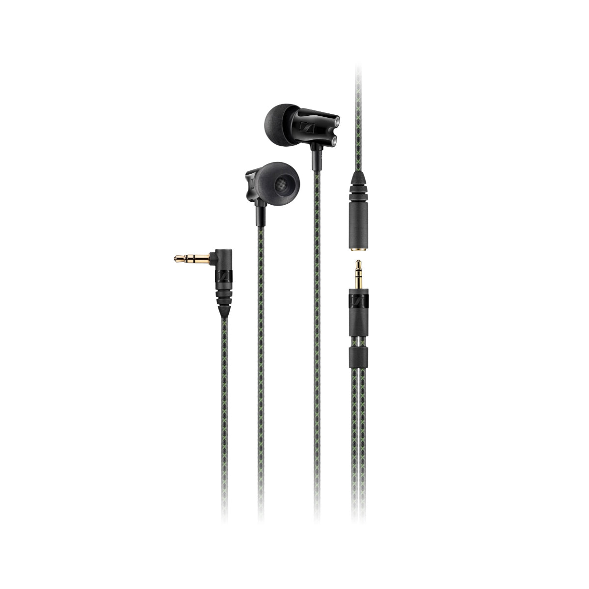 Sennheiser IE 800S Dynamic Ear Canal Phones, Matte Black, 3.5mm Jack Plug, Silicone Earpads (S,M,L)