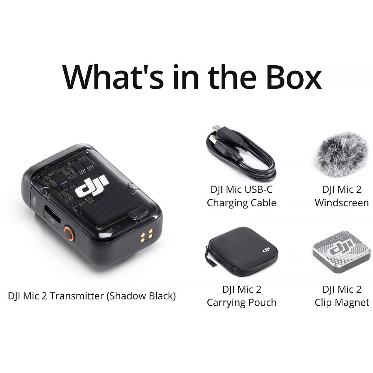 DJI MIC 2 TRANSMITTER (SHADOW BLACK)
