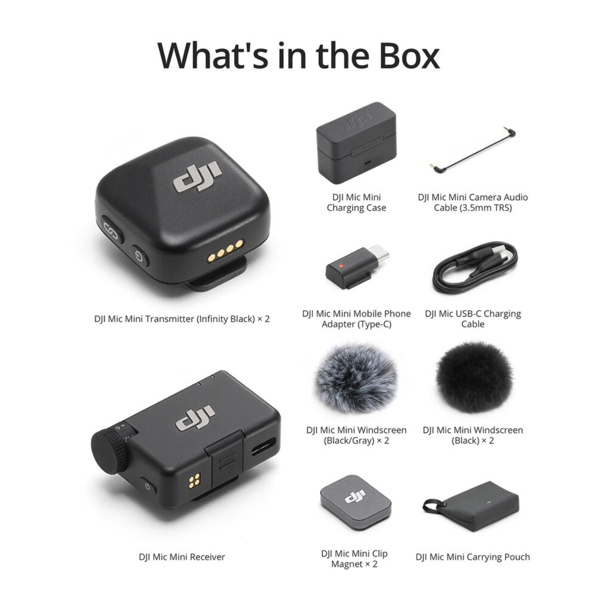 DJI MIC MINI (2 TX + 1 RX + CHARGING CASE)