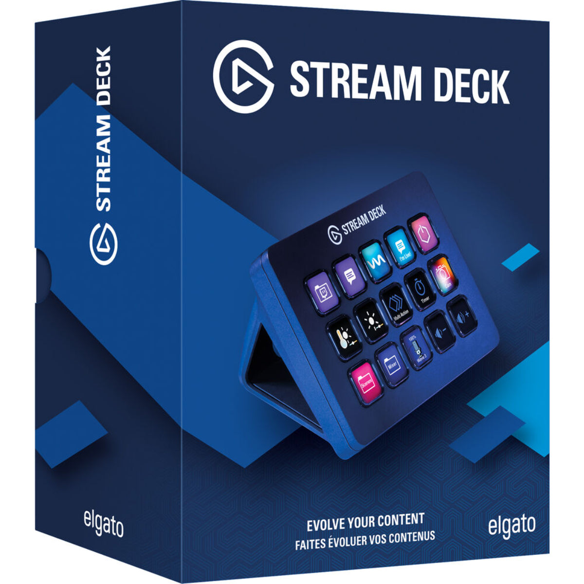 Elgato Stream Deck MK.2 Live Production Streaming Controller interface, 15 Programmable LCD Keys, Black