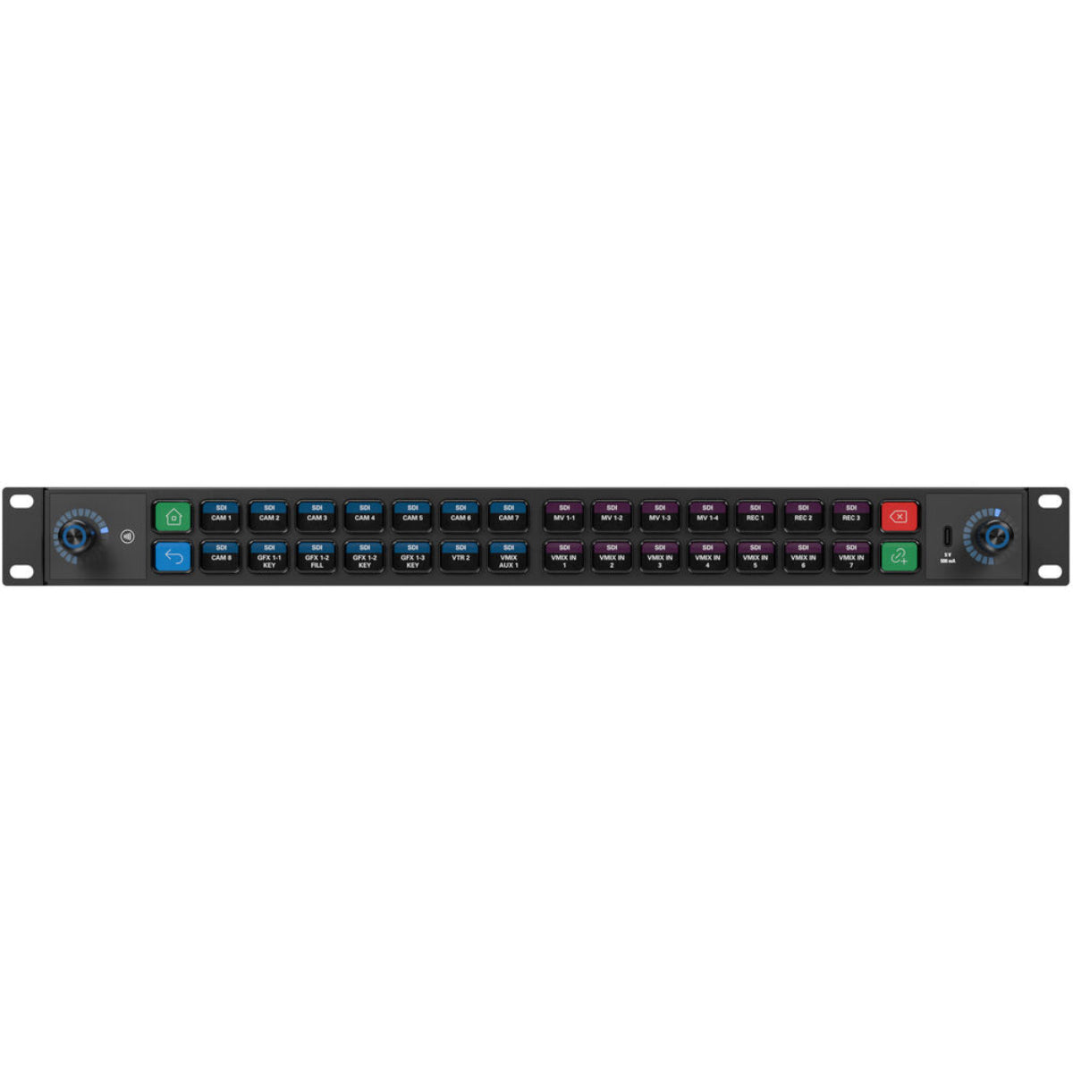 Elgato Stream Deck Studio Rackmount Stream Deck, 32 Programmable LCD Keys, Encoder Dials