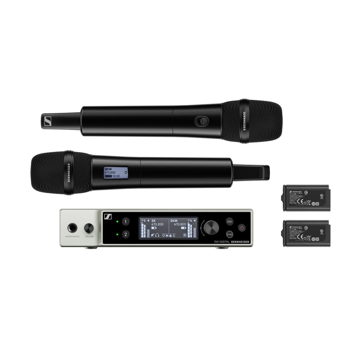 Sennheiser EW-DX 835-S SET (S1-10), 2x SKM-S, 2x MMD 835, EM2, 2x MZQ, 2x BA 70, 2x Antenna