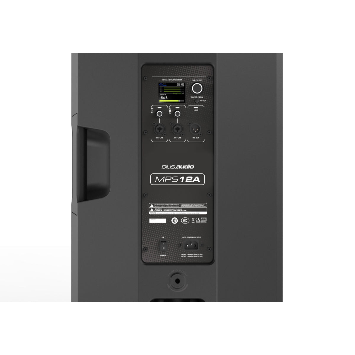 Plus Audio MPS12A Professional Active Loudspeaker including Stage Plus bag