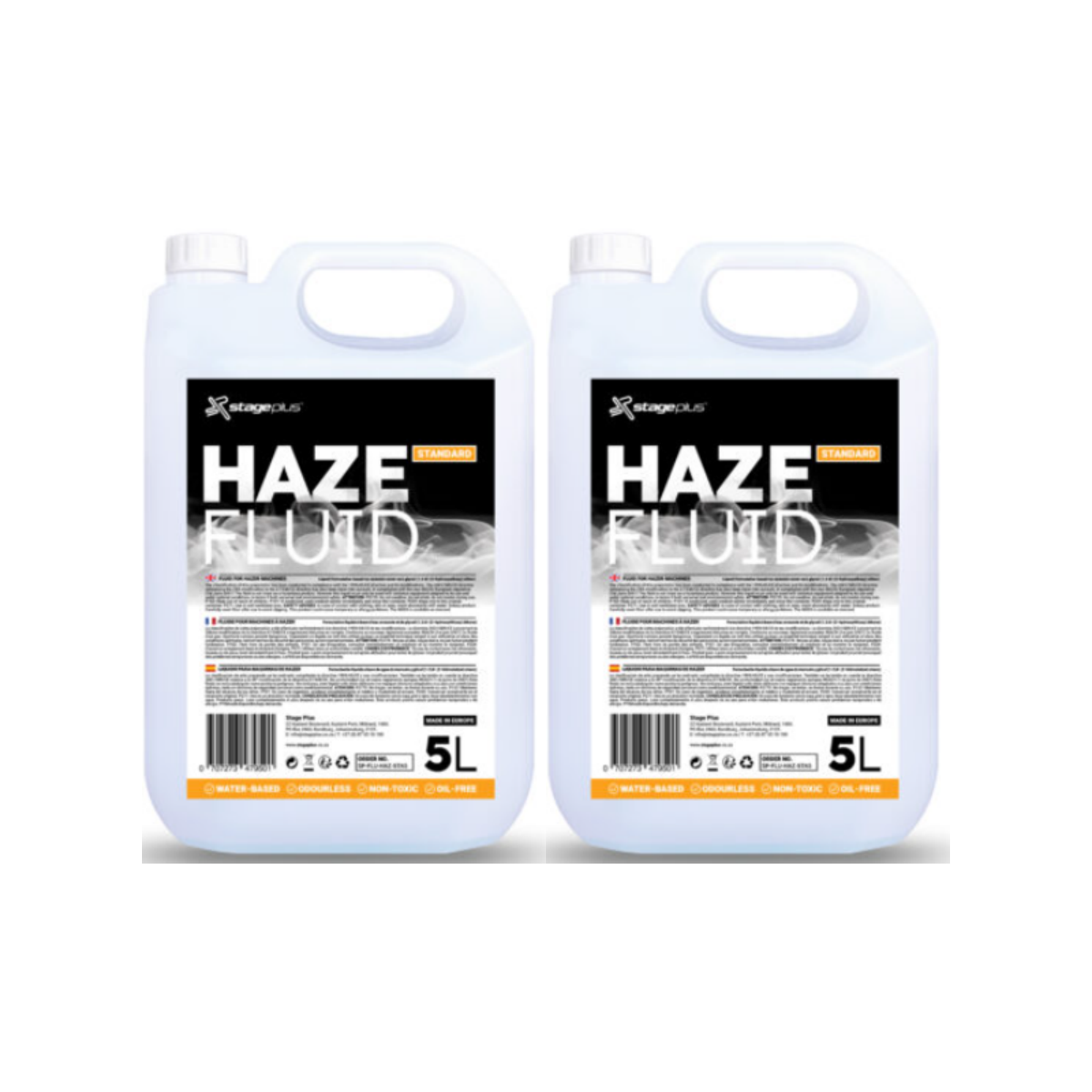 Stage Plus Haze Fluid Standard 5litre (Bundle of 2)