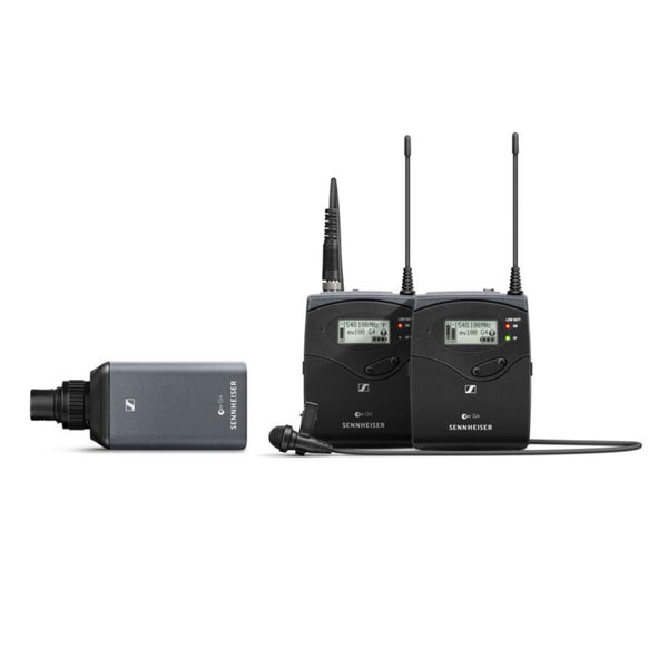 Sennheiser EW 100 ENG G4-D Wireless Camera Lavalier ME 2 + Plug-on Transmitter Set