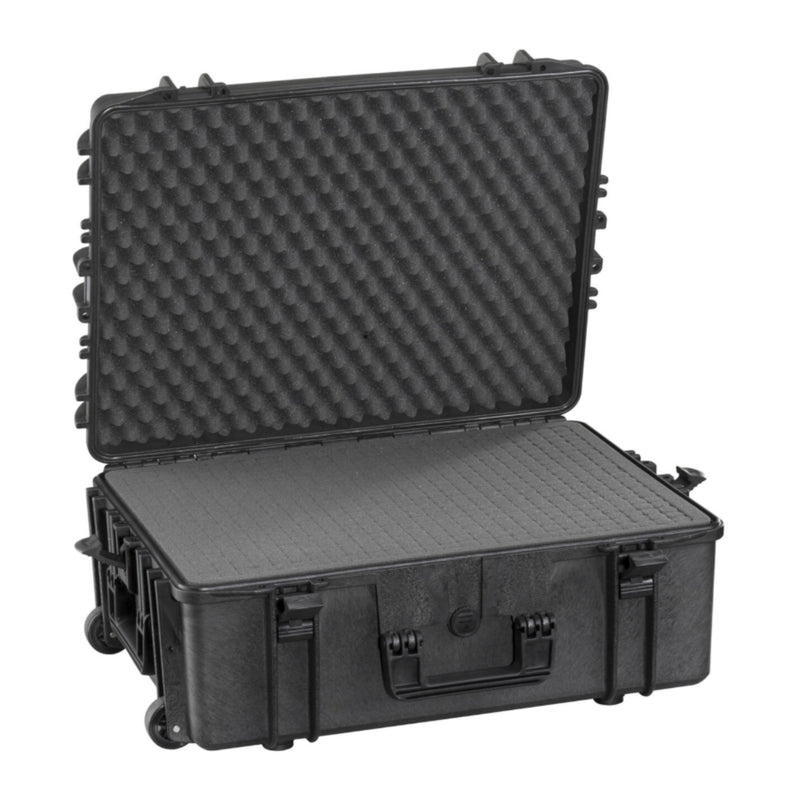 SP PRO 620H250S Black TR Case w/o Ext. Handle, Cubed Foam, ID: L620xW460xH250mm