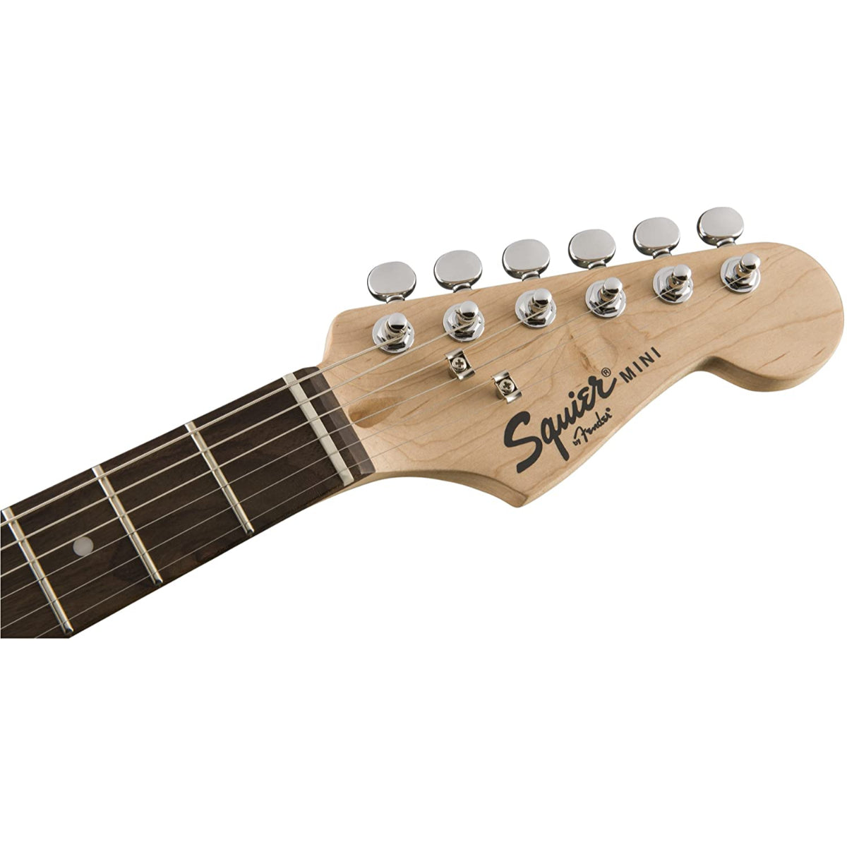 Fender 0370121506 Mini Strat Electric Guitar, LRL, Black