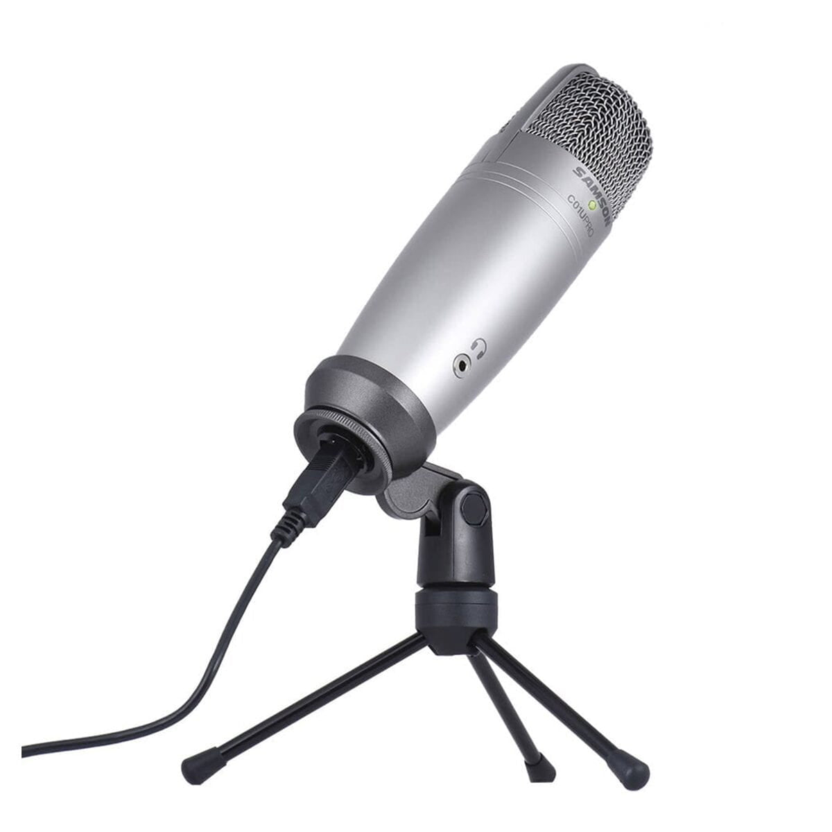Samson C01U Pro USB Studio Condenser Microphone (Silver)