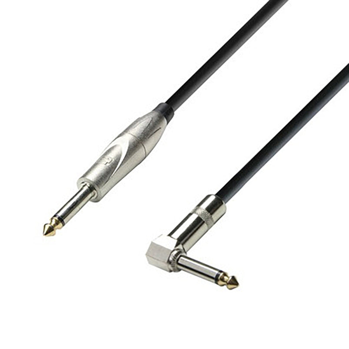 Adam Hall Cables K3 IPR 0300 - Instrument Cable 6.3mm Jack mono to 6.3mm angled Jack mono 3m