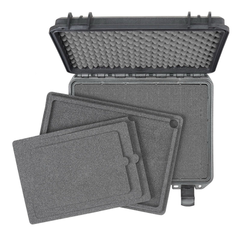 SP PRO 380H115LAPTOP Black Carry Case, Cubed Foam + Laptop Holder, ID: L380xW270xH115mm