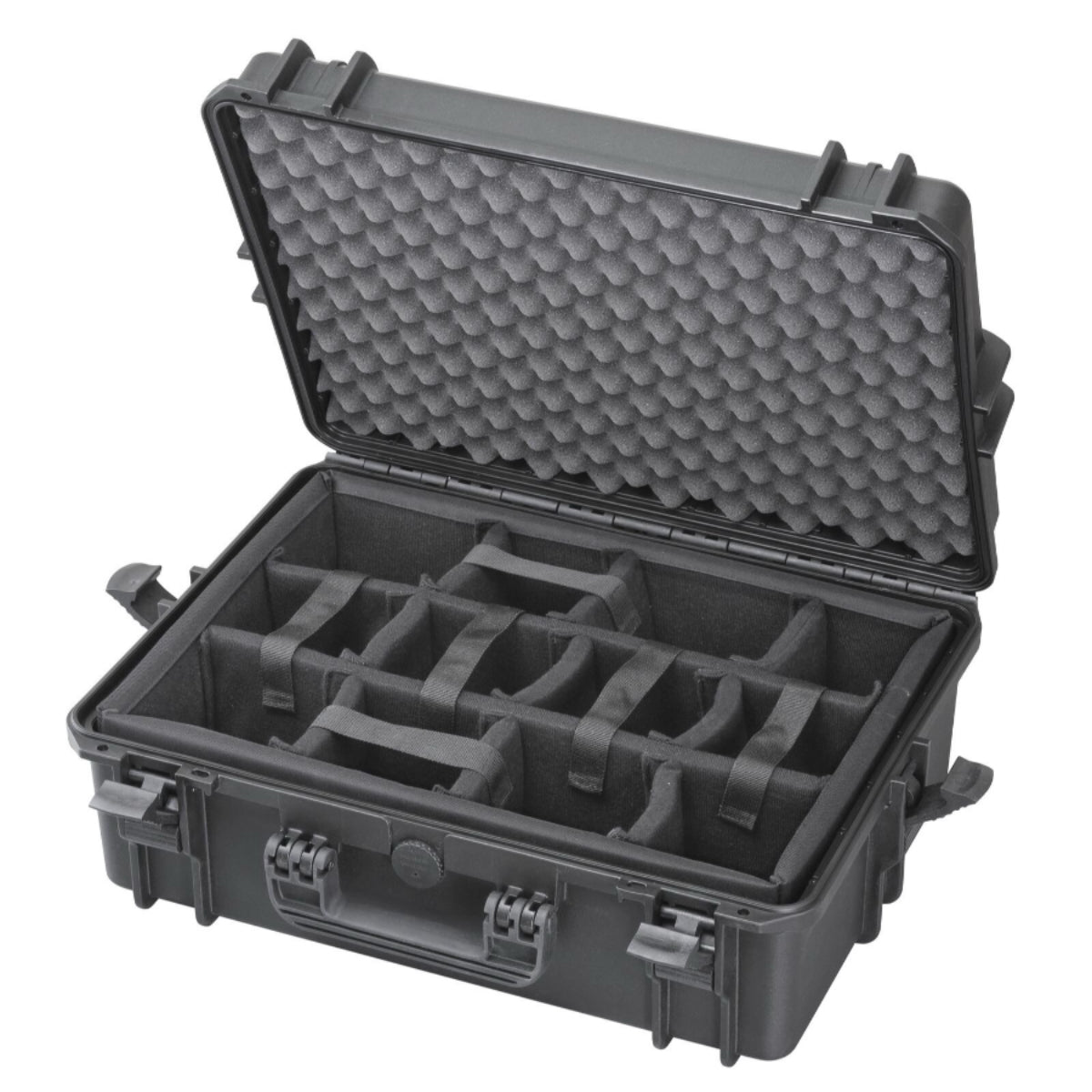 SP PRO 505CAMTR Black Trolley Case, Padded Dividers, ID: L500xW350xH194mm