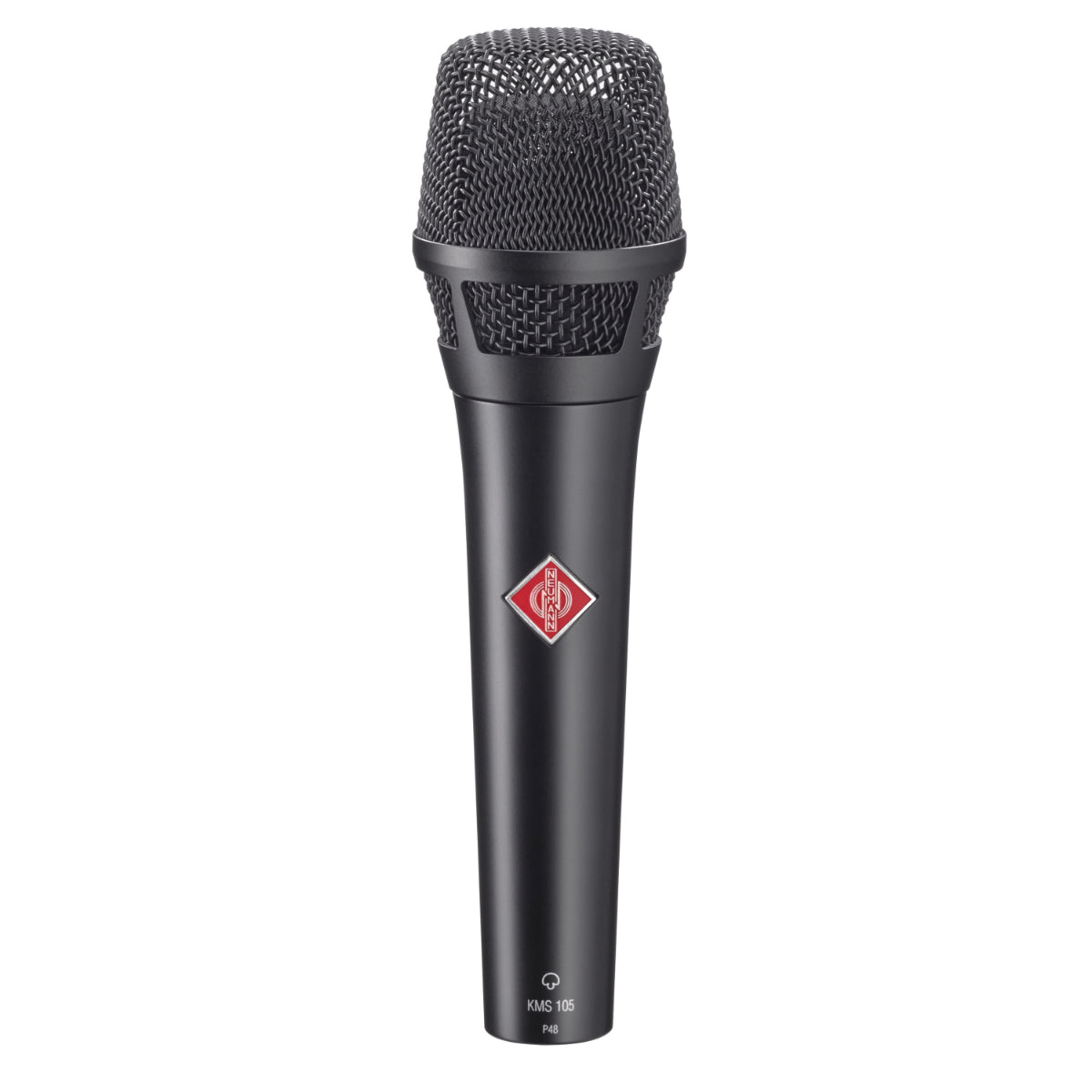 Neumann KMS 105 BK Vocalist Microphone, Super Cardioid, Black, Condenser Mic Capsule