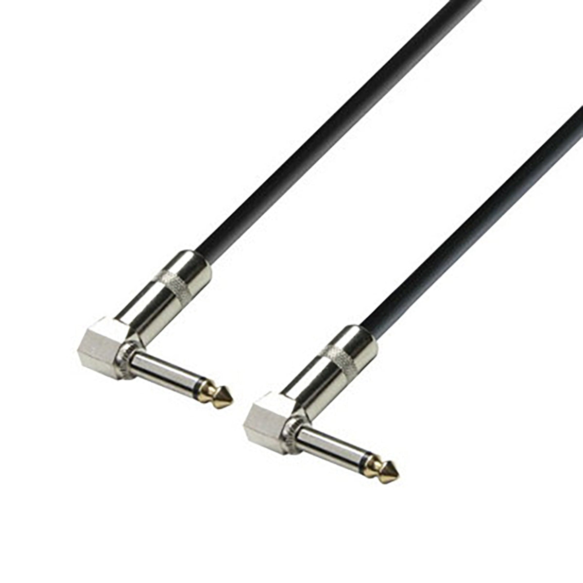 Adam Hall Cables K3 IRR 0030 - Instr Cable 6.3mm angled Jack mono to 6.3mm angled Jack mono 0.3m