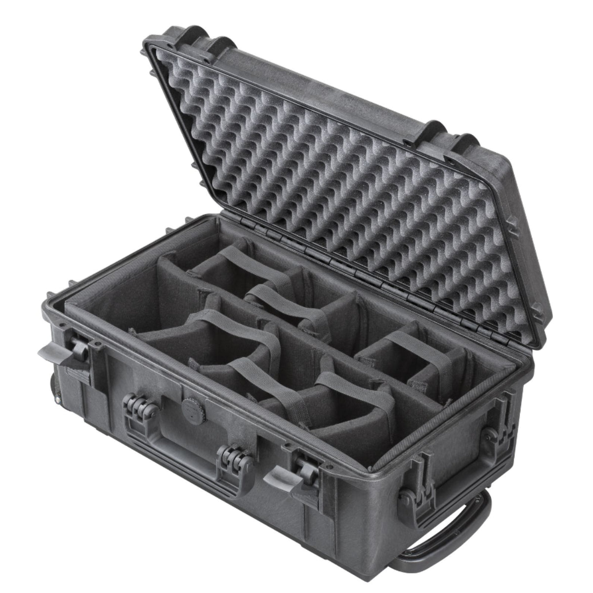 SP PRO 520CAMTR Black Trolley Case, Padded Dividers, ID: L520xW290xH200mm