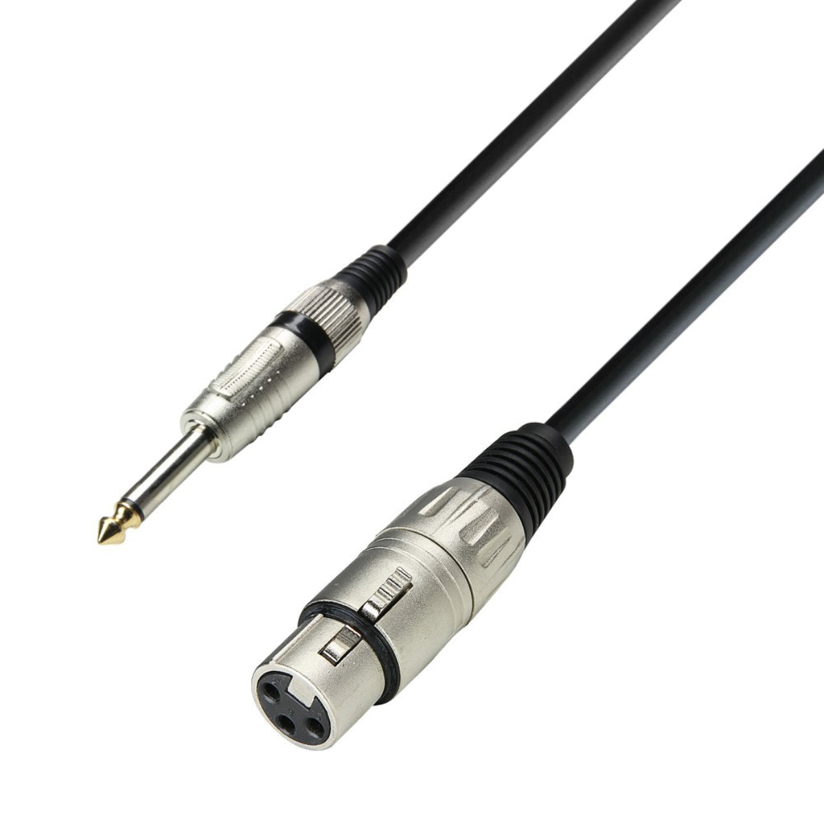Câble audio microphone XLR 3 broches vers jack 6,3 mm M/M 1 m