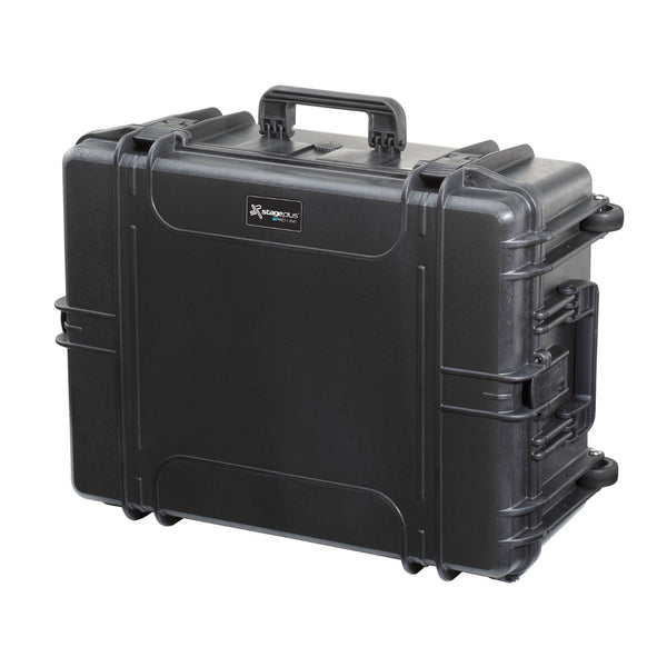 SP PRO 620H250 Black TR Case w/o Ext. Handle, Empty w/ Convoluted Foam in Lid, ID: L620xW460xH250mm