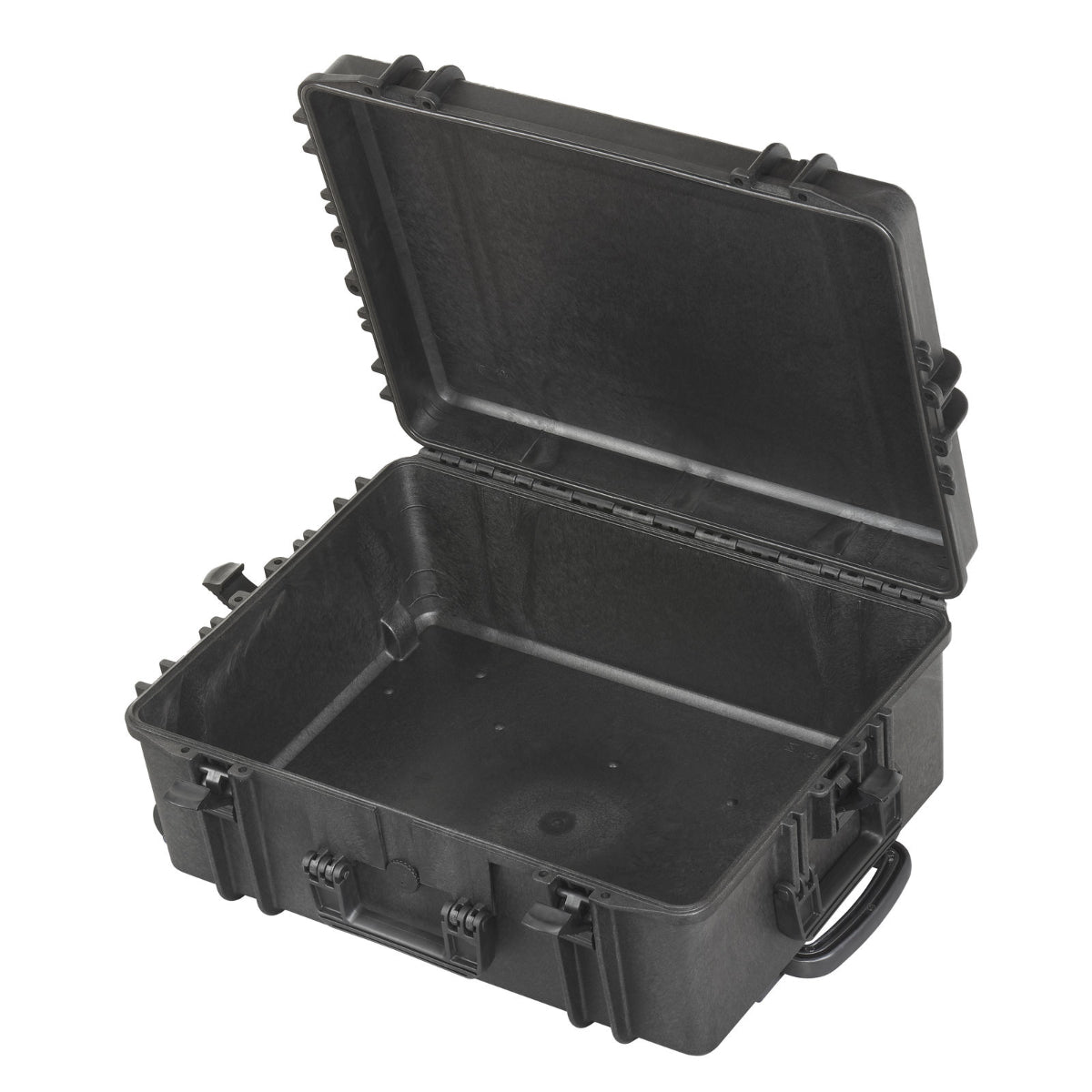 SP PRO 620H250TR Black Trolley Case, Empty w/ Convoluted Foam in Lid, ID: L620xW460xH250mm