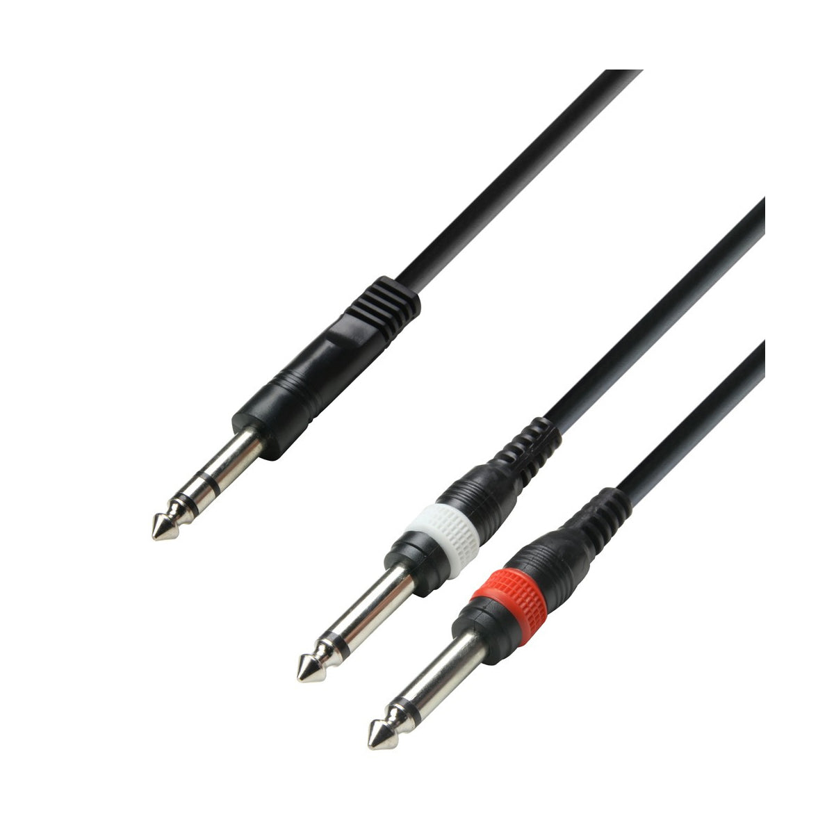 Adam Hall Cables K3 YVPP 0100 - Audio Cable 6.3mm Jack stereo to 2 x 6.3mm Jack mono 1m