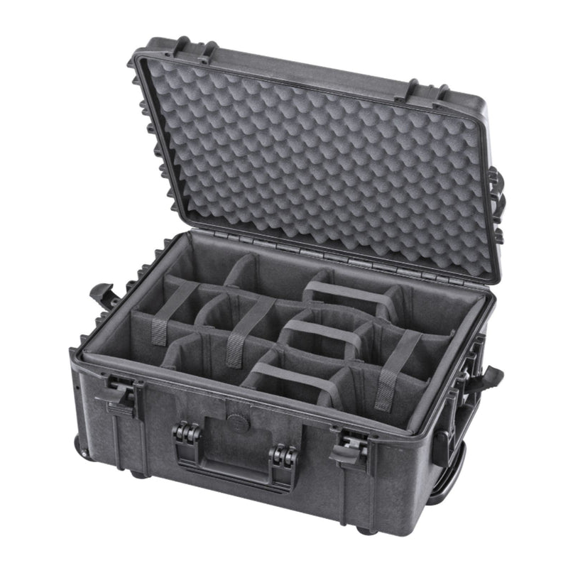 SP PRO 540H245CAM Black Carry Case, Padded Dividers, ID: L538xW405xH245mm