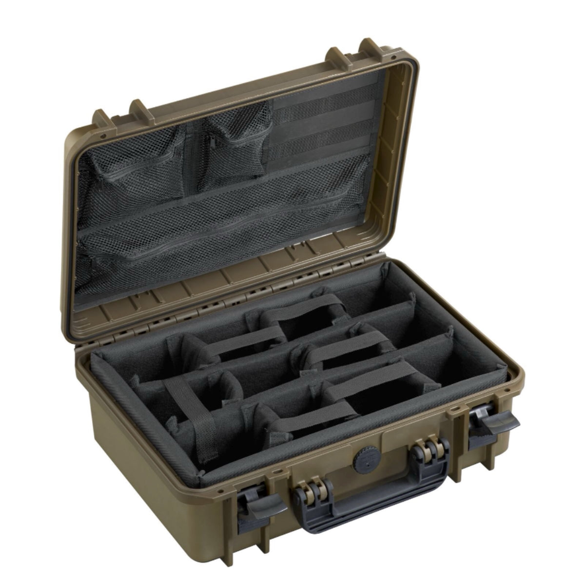 SP PRO 430CAMORG Sahara Carry Case, Padded Dividers + Lid Organizer, ID: L426xW290xH159mm