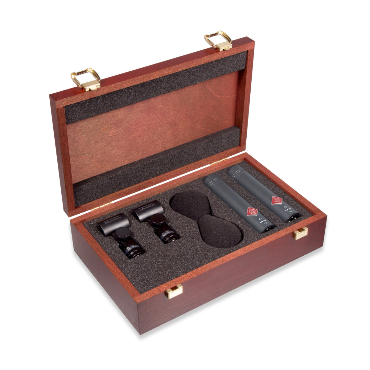 Neumann KM 184-MT Stereo Set Black Miniature Microphone Set, Cardioid, SG 21 Stand Swivel Mount