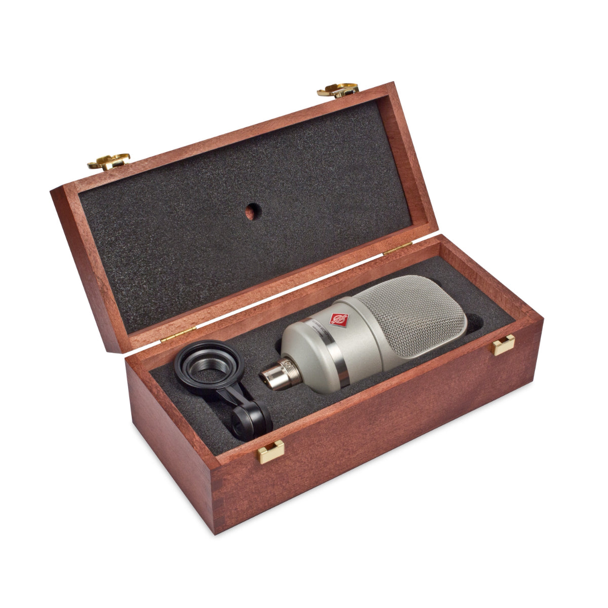 Neumann TLM 107 Large Diaphragm Microphone, Multipattern, SG 2 Swivel Mount, Wooden Box