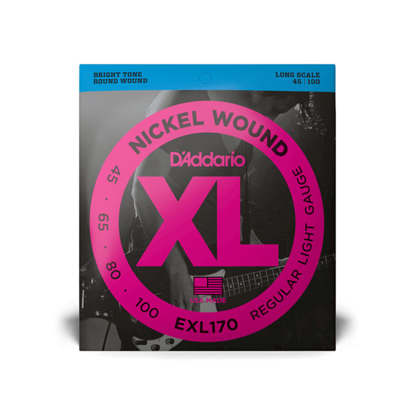 D'Addario EXL1706 XL Nickel Round Wound 6-String Bass Strings 45-100 Light / Long Scale Set