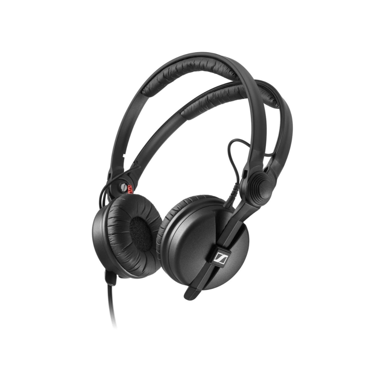 Sennheiser HD 25 Split Headband Headphones, 1.5m Cable, 3.5mm Angled Jack Plug, 1/4" Adapter