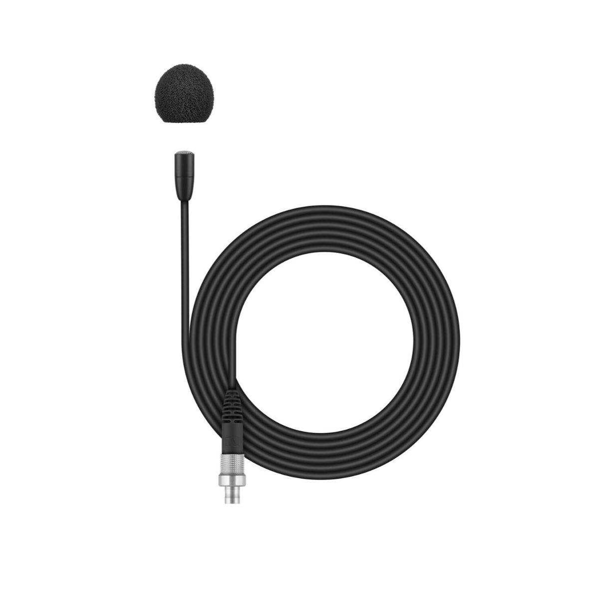 Sennheiser MKE Essential Omni-Black 3-Pin Lavalier Microphone, Omni-directional, Black, 1.6m Cable