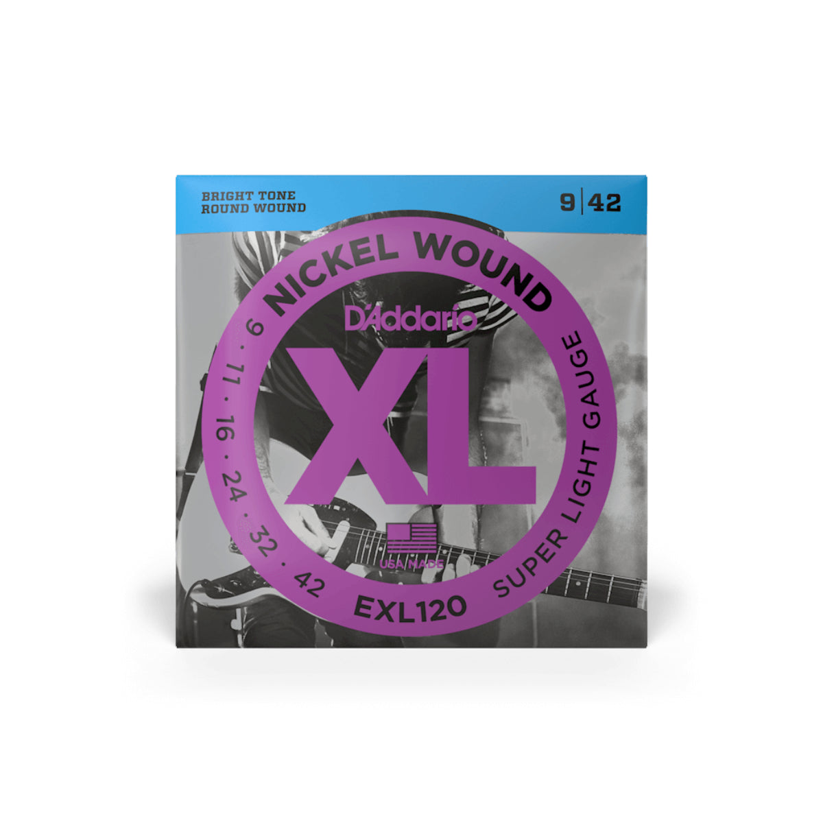 D'Addario EXL120 XL Nickel Round Wound Electric Guitar Strings 009-042