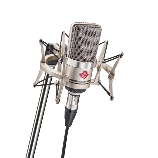 Neumann TLM 102 Studio Set Large Diaphragm Microphone, Cardioid, Nickel, Elastic Suspension