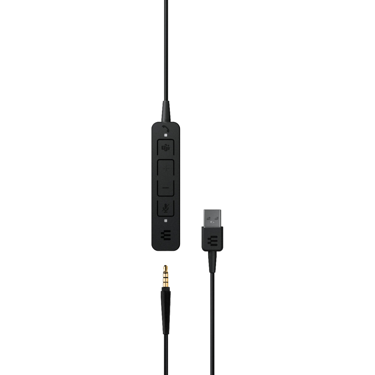 EPOS ADAPT 165T USB II Binaural Office Headset, Black, 2.3m Cable, 3.5mm Jack Plug